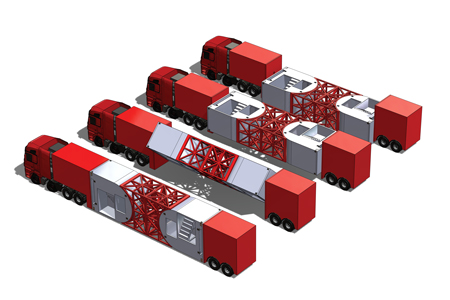 Aevento Figure 3 Semi Trailer and Rotating Dolly
