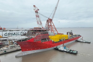 Jan De Nul launches cable laying vessel Fleeming Jenkin