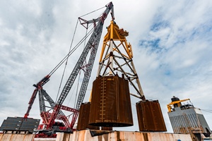 Mammoet Giant supports jacket marshalling for Greater Changhua offshore wind farms